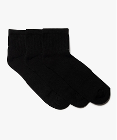 GEMO Chaussettes homme spécial sport tige courte (lot de 3) noir standard