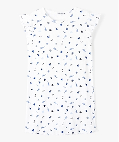 GEMO Chemise de nuit fille à motifs fleuris - LuluCastagnette imprime fleurs