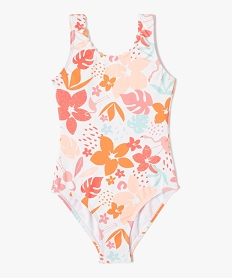 GEMO Maillot de bain fille une pièce à motifs exotiques Imprimé