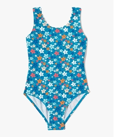 maillot de bain fille une piece a motifs fleuris imprimeI025201_1