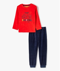 GEMO Pyjama garçon en velours avec motif - Pat Patrouille rouge standard