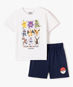 GEMO Pyjashort garçon avec motif XXL - Pokemon blanc standard
