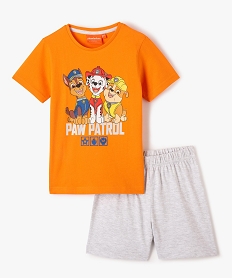 GEMO Pyjashort garçon bicolore avec motif - Pat Patrouille orange standard