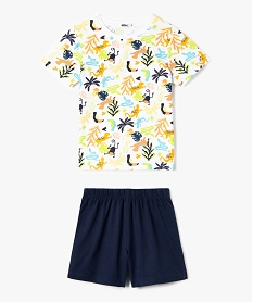 GEMO Pyjashort garçon avec motifs multicolores dore