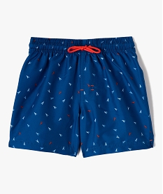 GEMO Short de surf garçon à motifs homards Bleu