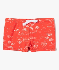 GEMO Maillot de bain bébé garçon imprimé hawaï Rouge