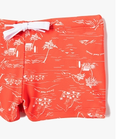 maillot de bain bebe garcon imprime hawai rougeI028601_2