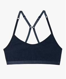 GEMO Brassière fille à fines bretelles multipositions navy