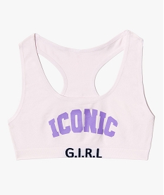 GEMO Brassière fille avec inscription girly Violet