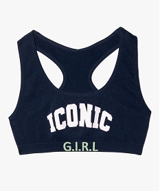 GEMO Brassière fille avec inscription girly navy