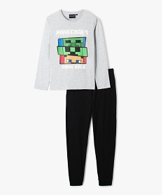 GEMO Pyjama garçon avec motif coloré - Minecraft gris standard
