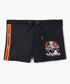 GEMO Shorty de bain garçon à motif Naruto - Freegun Noir