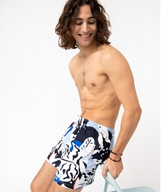 GEMO Short de bain homme imprimé avec slip filet intégré Imprimé