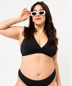 GEMO Bas de maillot de bain femme grande taille coupe classique noir standard
