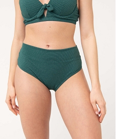 bas de maillot de bain femme paillete forme culotte taille haute vert bas de maillots de bainI047301_1