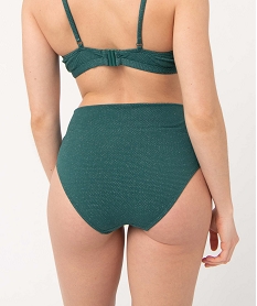 bas de maillot de bain femme paillete forme culotte taille haute vert bas de maillots de bainI047301_2