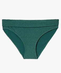 bas de maillot de bain femme paillete forme culotte taille haute vert bas de maillots de bainI047301_4