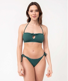 bas de maillot de bain femme paillete forme culotte vert bas de maillots de bainI047601_3