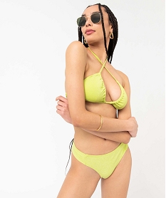 bas de maillot de bain femme forme culotte vert bas de maillots de bainI047801_3