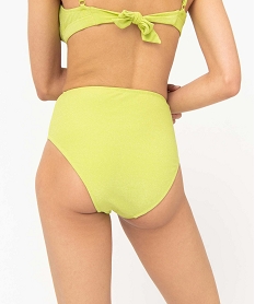 bas de maillot de bain femme forme culotte haute vert bas de maillots de bainI047901_2