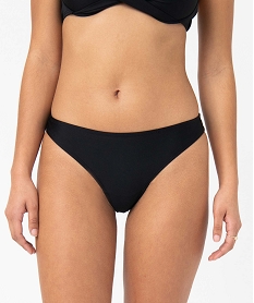 GEMO Bas de maillot de bain femme forme tanga noir standard