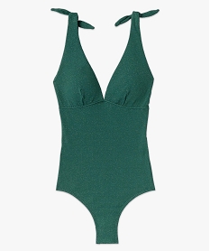 maillot de bain femme une piece a paillettes vert maillots de bain 1 pieceI053101_4