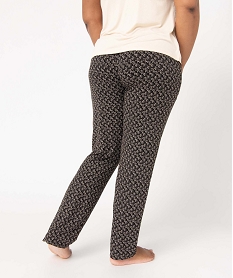 pantalon de pyjama femme grande taille en jersey imprime imprime bas de pyjamaI054501_3
