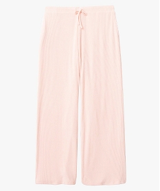 pantalon d’interieur femme grande taille en maille cotelee rose bas de pyjamaI054601_4