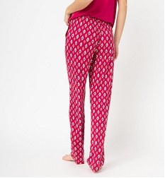 pantalon de pyjama fluide femme imprime bas de pyjamaI054701_3