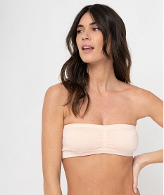 soutien-gorge bandeau avec coussinets amovibles rose soutien-gorge bandeauI055401_1