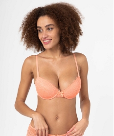 GEMO Soutien-gorge corbeille en dentelle à armatures argente