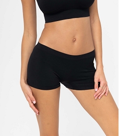 GEMO Boxer en maille extensible femme noir standard
