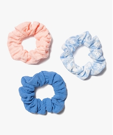 GEMO Chouchous pour les cheveux fille (lot de 3) Bleu