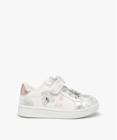 GEMO Baskets bébé fille à détails métallisés - LuluCastagnette blanc standard