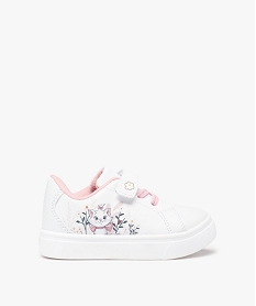 baskets bebe fille a lacets et scratch marie - aristochats blanc baskets et tennisI084701_1