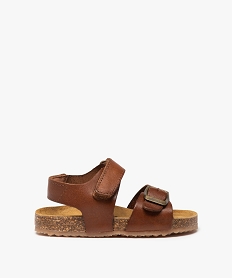 GEMO Sandales bébé garçon avec brides en cuir - Na! marron chine