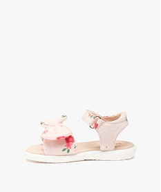 sandales bebe fille a brides en toile imprimee rose sandales et nu-piedsI087101_3
