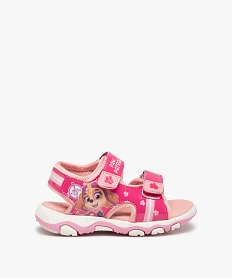 GEMO Sandales bébé fille imprimées à brides scratch – Pat Patrouille rose vif