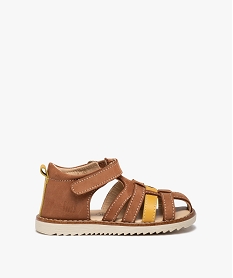 GEMO Sandales bébé garçon en cuir à bout fermé – NA! marron standard