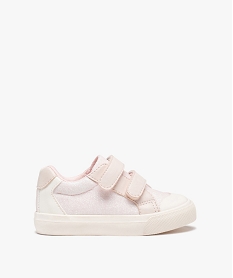 GEMO Baskets bébé fille pailletées et irisées coloris assortis