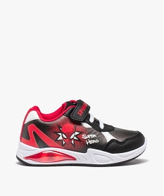 GEMO Baskets garçon colorées à semelle lumineuse – Spider-Man noir standard