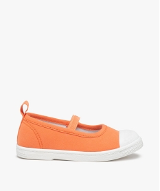 GEMO Ballerines fille en toile unie et bout renforcé orange standard