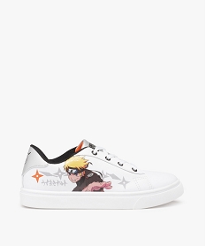 GEMO Baskets garçon imprimées à lacets - Naruto blanc standard