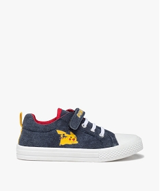 baskets garcon en toile imprimee - pikachu bleuI108601_1