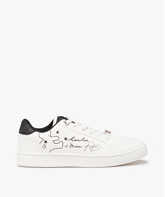 GEMO Baskets fille à motifs imprimés sur le côté - LuluCastagnette blanc standard