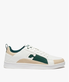 GEMO Baskets homme colorées à lacets – Camps United blanc chine