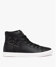 GEMO Baskets homme mid-cut unies à lacets – CXL by Christian Lacroix noir vif