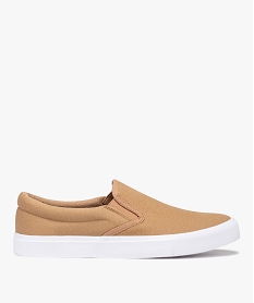 GEMO Slippers homme en toile unie beige standard