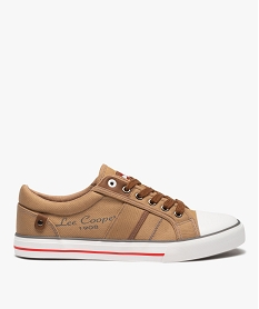 GEMO Baskets homme en toile délavée – Lee Cooper marron standard
