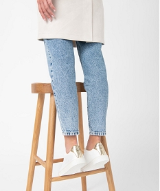 GEMO Baskets femme unies à détails métallisés – Harry Potter blanc standard